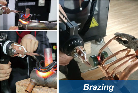 Output 10KHz Brazing Induction Heater High Frequency Voltage 400V Can be customized
